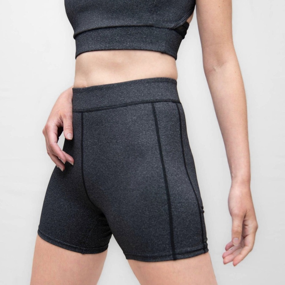 New Fine Charcoal Heather Bike Short Sz XS-XXL